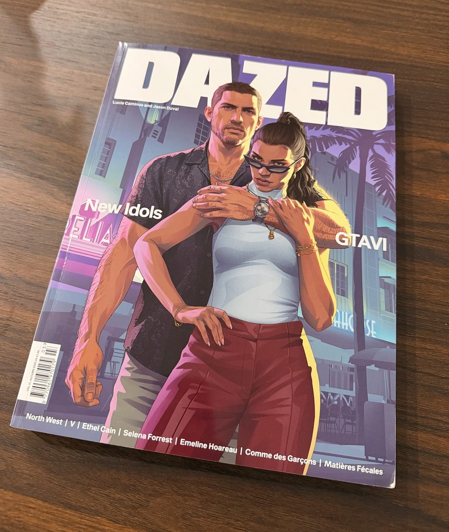 Ejemplar físico de Dazed con Lucia Caminos y Jason Duval en la portada New Idols